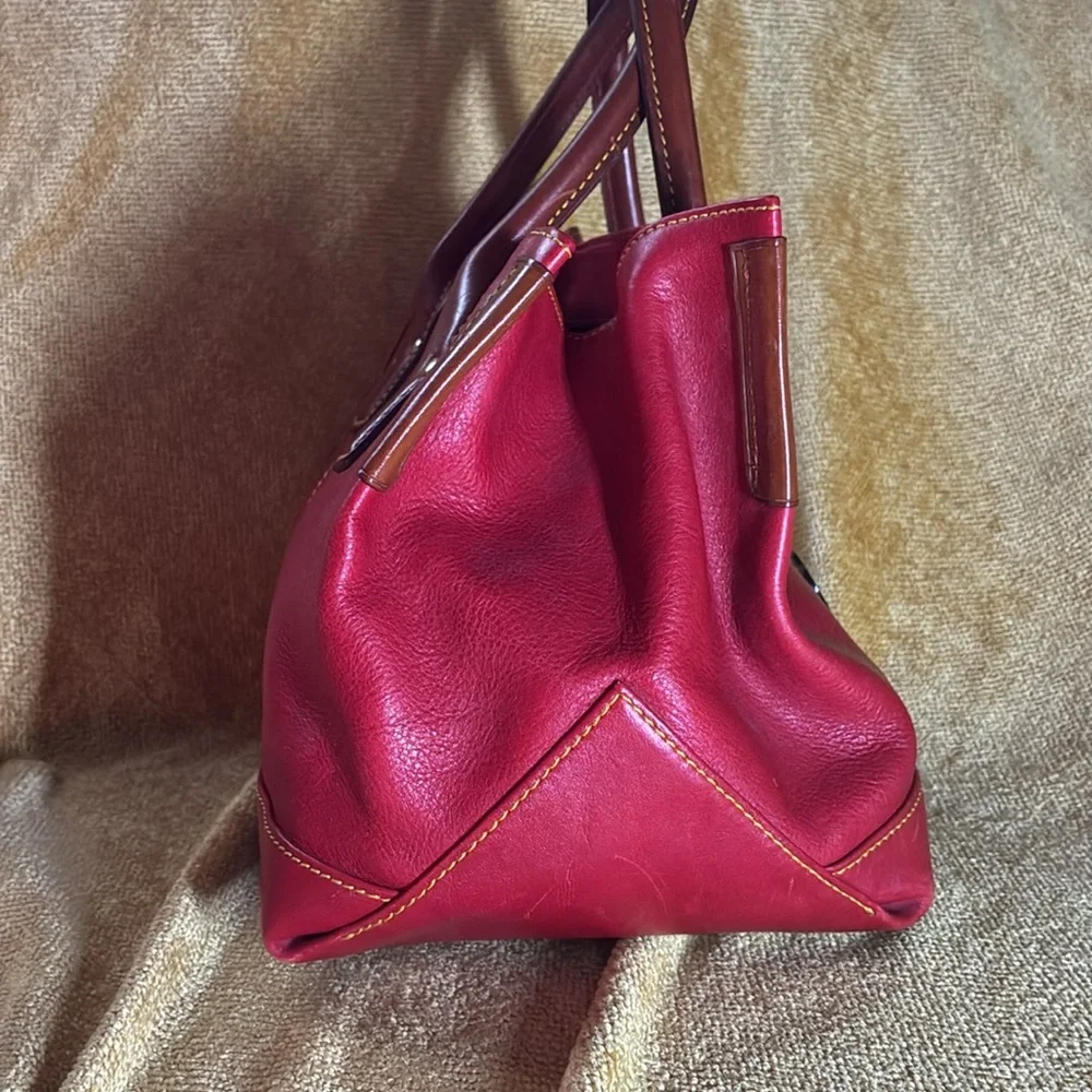 Dooney & Bourke Red Vintage Leather Handbag
